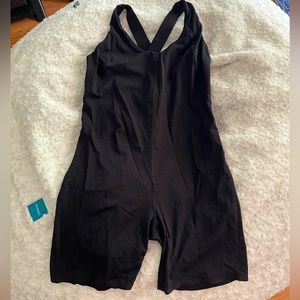 Black spandex jumpsuit - XL